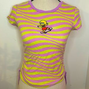 STRIPY LISA SIMPSON TEE SHIRT